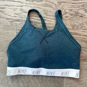 Blue Nike sports bra